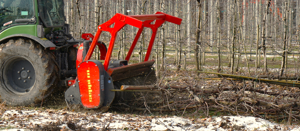 Seppi | 3PT Mulcher With Carbides | Model PTO Miniforst 200 | Working Width 79" Inches | Horsepower 80 To 110 HP | For Tractors