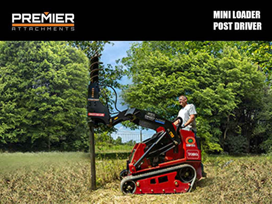 Premier Post Driver | Model PD500 | Weight 400 lbs | 10-16 GPM | For Mini Loader