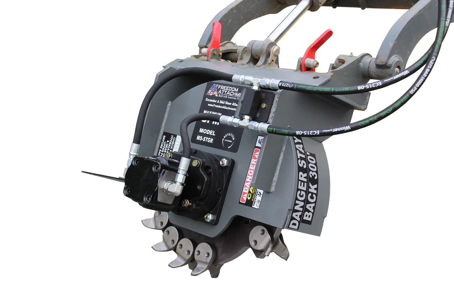 FA Stump Grinder | Model FAMSSG 2400 | Cutting Width 24" | Hydraulic Flow 10 To 25 GPM | For Mini Skid Steers