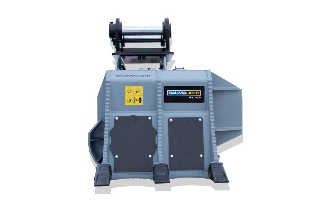 Baumalight HD Fixed Tooth Mulcher | Model MX960R & MX1160R | Rotor Width 60" | Machine Size 8 To 20 Tons | For Excavators