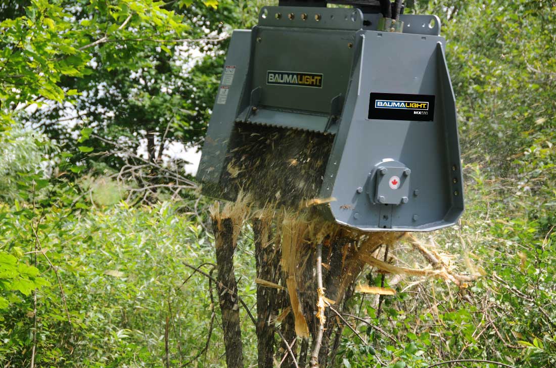 Baumalight Fixed Tooth Mulcher | Model MX530 | Path Width 40" | Machine Size 4-12 Tons | For Excavators