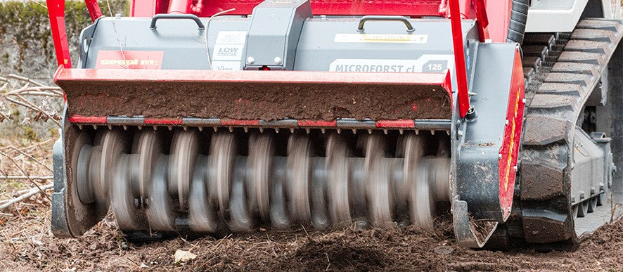 Seppi | Forestry Mulcher with Knives | Microforst CL 125 | Working Width 49" Inches | Hydraulic Flow 13 To 27 GPM | For Compact Track Loaders