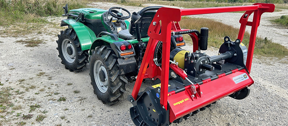 Seppi | Microforst PTO 3PT Forestry Mulcher (Pull Type) | Knives & Carbides | Model 125cc | Working Width 49" Inches | Horsepower 30 To 50 HP | For Tractors