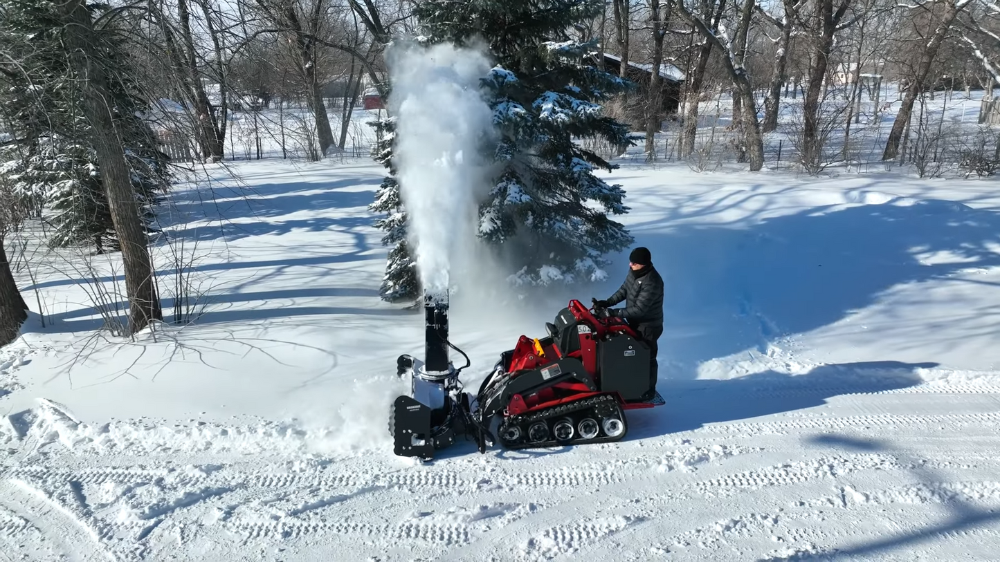 Erskine Mini Hydraulic Snowblower SB300 Series | Cut of Width 48”, 55” & 61” | 11-22 GPM Hydraulic Flow | For Mini Skid Steer
