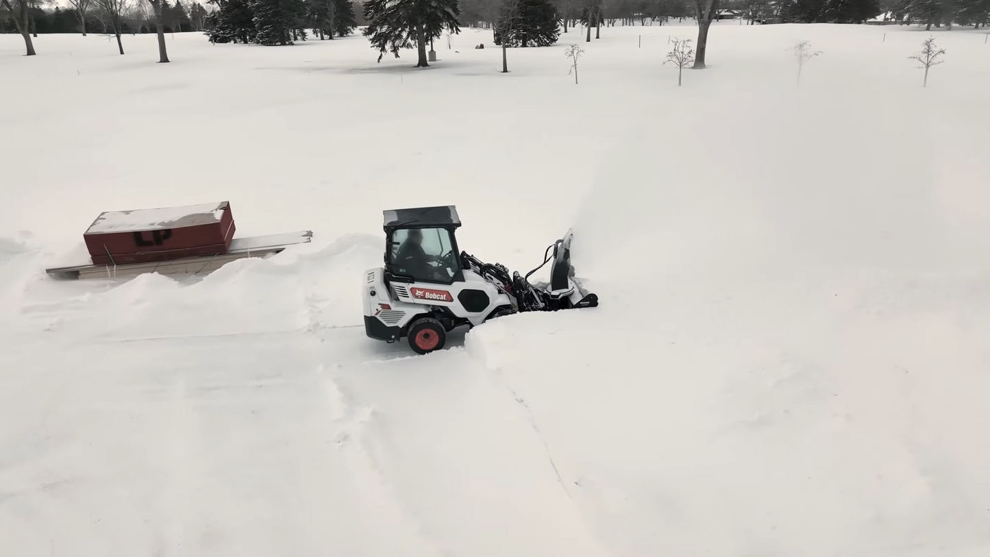 Erskine Mini Hydraulic Snowblower SB300 Series | Cut of Width 48”, 55” & 61” | 11-22 GPM Hydraulic Flow | For Mini Skid Steer