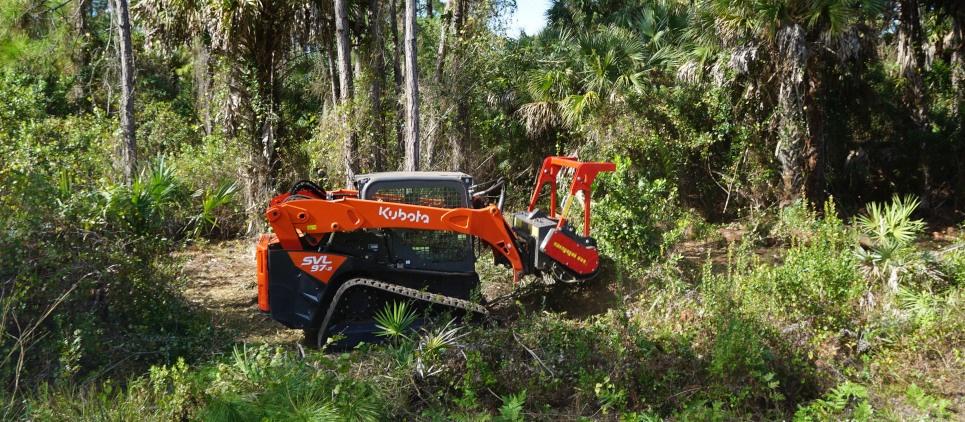 Seppi | Forestry Mulcher with Knives & Carbide | Model Miniforst CL 150, 175 & 200 | Working Width 59" To 79" Inches | Hydraulic Flow 13 To 40 GPM | For Compact Track Loaders