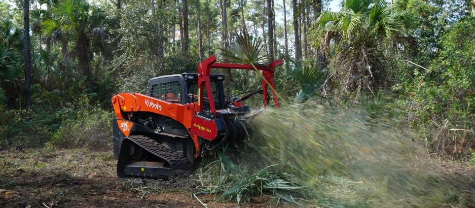 Seppi | Forestry Mulcher with Knives & Carbide | Model Miniforst CL 150, 175 & 200 | Working Width 59" To 79" Inches | Hydraulic Flow 13 To 40 GPM | For Compact Track Loaders