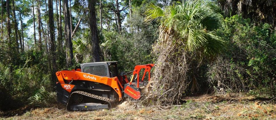 Seppi | Forestry Mulcher with Knives & Carbide | Model Miniforst CL 150, 175 & 200 | Working Width 59" To 79" Inches | Hydraulic Flow 13 To 40 GPM | For Compact Track Loaders