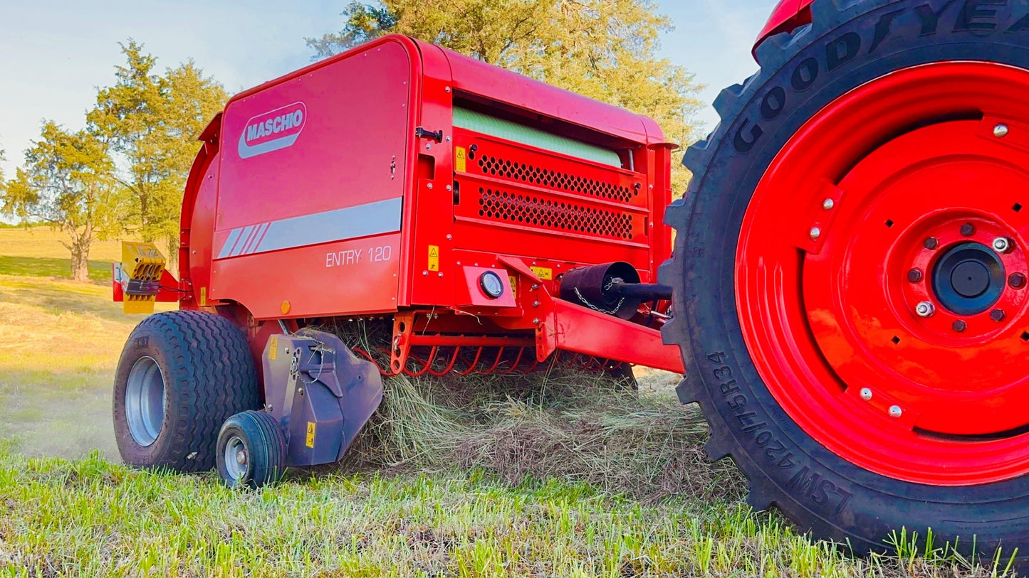 Maschio Entry 120 – Round Baler | 33 Rollers | 40 HP For Tractor