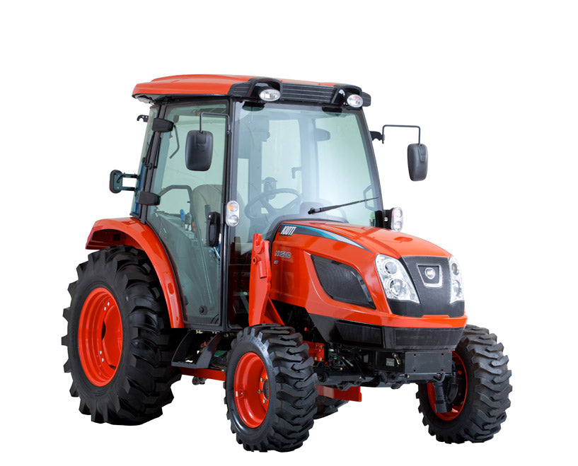 Kioti DK6020SEHB Cab 4WD Premium Tractor | 60 HP Gross Power |3-Point Hitch, HST Transmission & Turf Tires