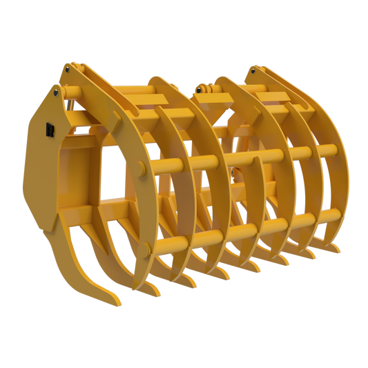 Rockland 90" to 139" Width Standard Duty Brush Handling Grapple for Loaders