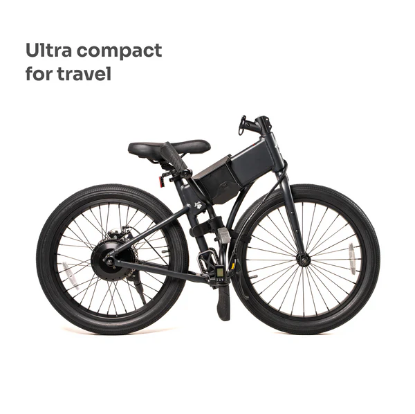 JackRabbit | Micro Electric Bike | Model OG2 Pro | 20” Street Tires | 500W Hub Motor | 24+ Mile Range | 30 lb Lightweight Frame | For Urban Commuting, Travel & Weekend Adventures