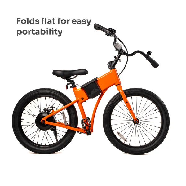 JackRabbit | Micro Electric Bike | Model OG2 Pro | 20” Street Tires | 500W Hub Motor | 24+ Mile Range | 30 lb Lightweight Frame | For Urban Commuting, Travel & Weekend Adventures