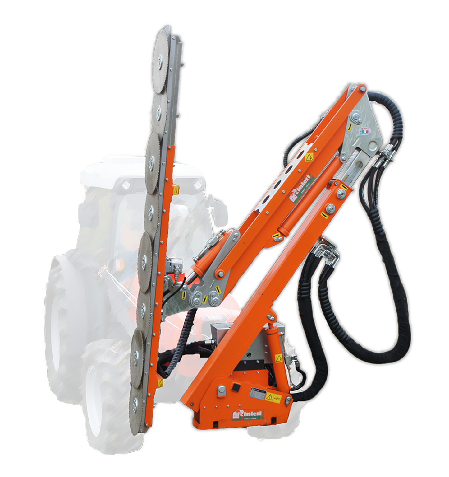 Rinieri Orchard Pruner w/ Discs | ORSX Series | Working Width 69" To 89" inches | Horsepower 70-100 HP | For Tractors