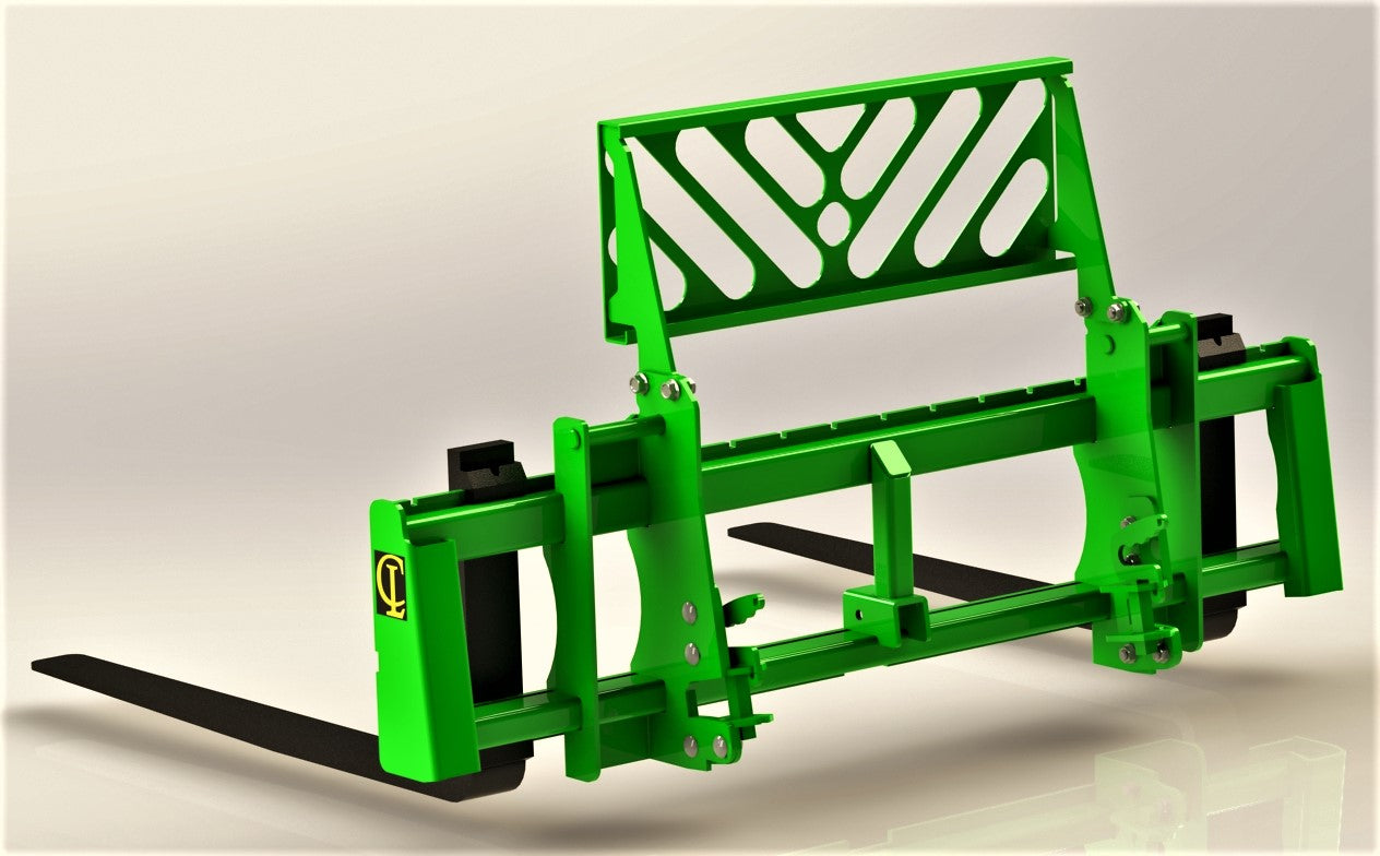 CL Fabrication EZ-Pallet Forks | Width 45" To 84" inches | Horsepower 50 To 100+ HP | For Tractor