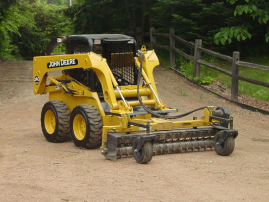 Worksaver | Powered Landscape Rake With Sabre or Carbide Rotor | Model PSS Series | Width 72" to 84" | Hydraulic Flow 10–15 GPM | For Skid Steers