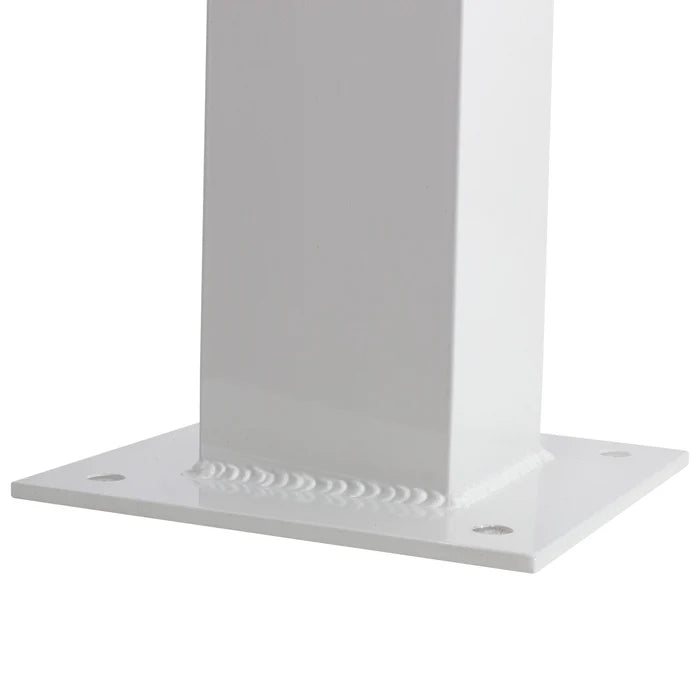 RIO MARINE CUSTOMS | Dock Water Pedestal Stanchion | Model CMPW36-WHT | 36-Inch with Hose Holder | 36" Height | For Marine Water Access