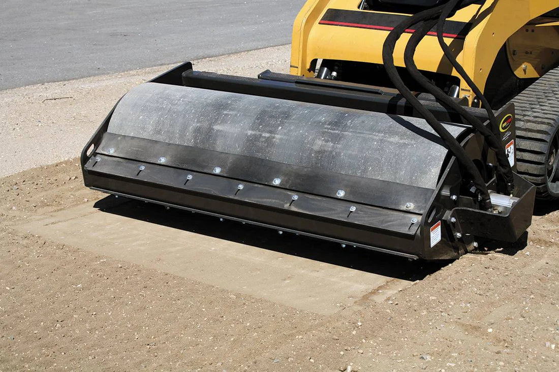 Erskine Vibratory Packer | Model Smooth & Padded Foot | Width 84" inches | Flow Range 11-22 GPM | For Skid Steers