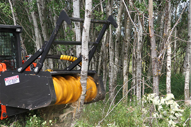 Erskine Heavy Duty Forestry Mulcher | HFM-1000, 1100, 1200 & 1300 Models | Hydraulic Flow 33-41 GPM | For Skid Steer