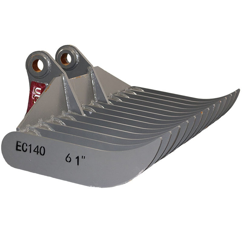 Teran Volvo Excavator Root Rake | Model EC-140 & EC-480 | Width 59", 61" & 73" inches | Heavy-Duty Construction | For Excavators