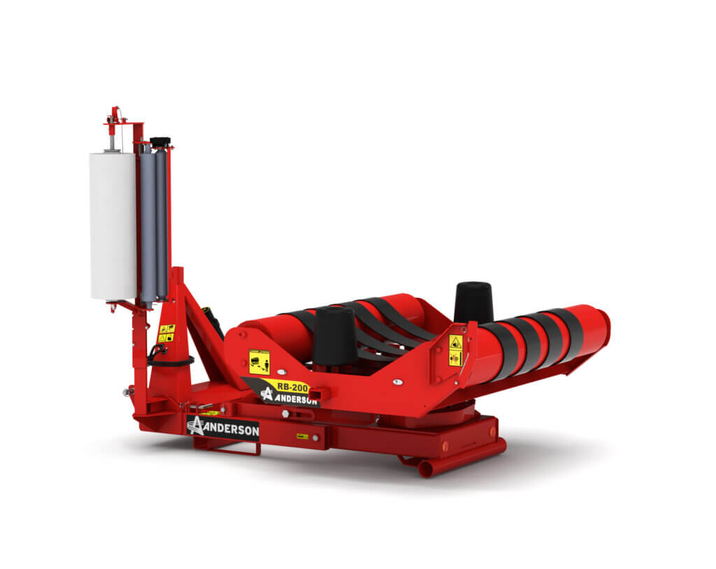 Anderson | Single Bale Wrapper | RB 200/T6-QA200 | Up to 5'6" Bale Height | 30 Bales/Hour | Hydraulic Flow 8 GPM | For Skid Steer