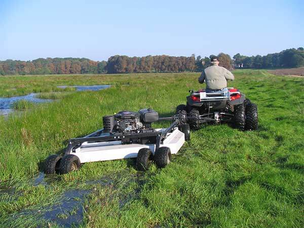 Kunz Engineering | Best Quality Rough Cut Mower AcrEase | Model MR44BC | 44″ Cutting Width | Pull Type | Horsepower 23 HP Briggs & Stratton Engine | For ATV & UTV