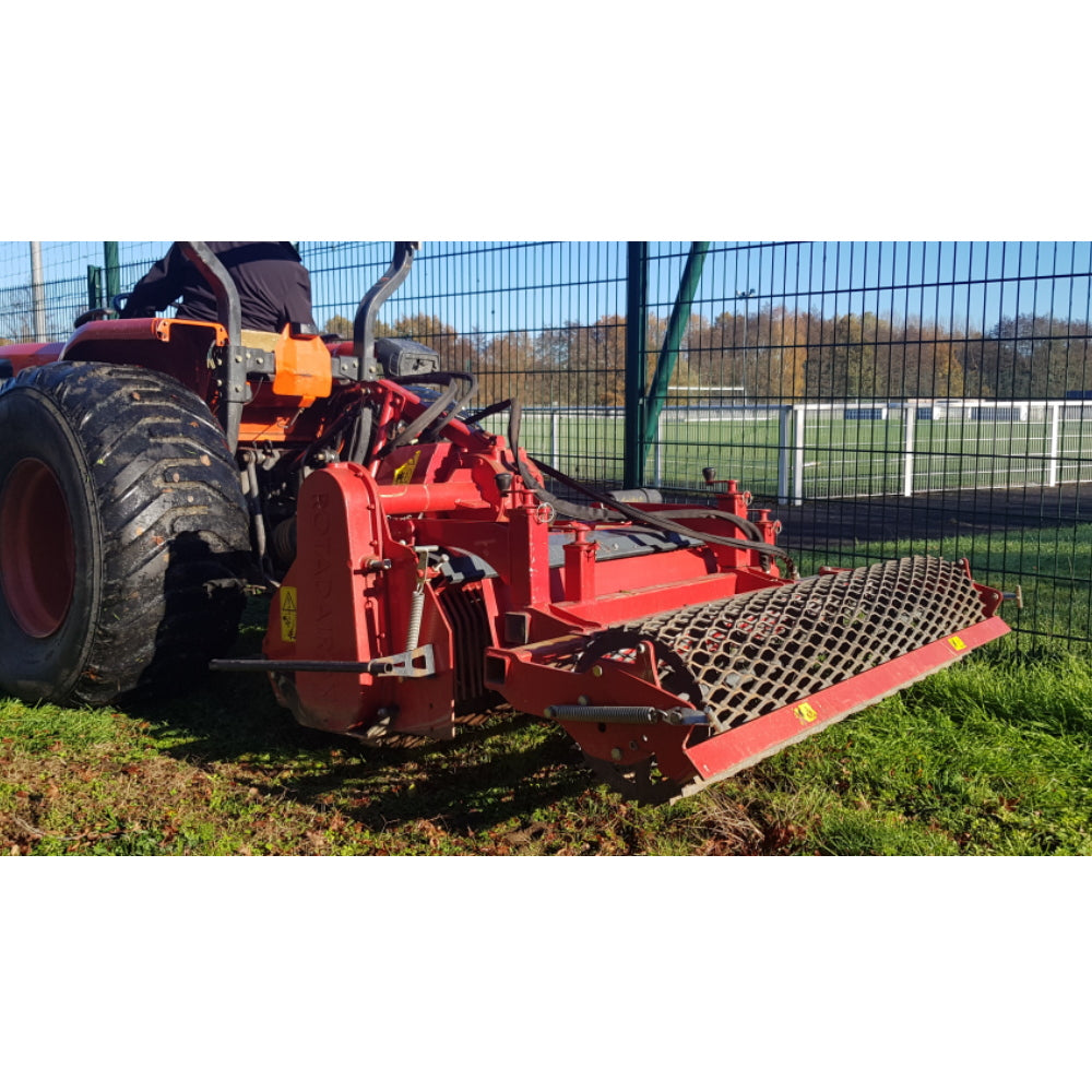 Rotadairon Stone Burier W/ Mesh Rollers & Hydraulic Offset | RDL Series | Working Width 59", 70", 78" & 98" | Horsepower 45-90 HP | For Tractors