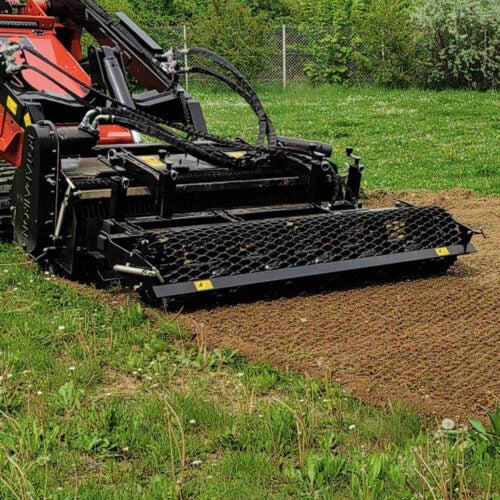 Rotadairon RDH Series Stone Buriers | Model RDH-52, RDH-60 & RDH-70 | Working Width 52", 60" & 70" | Hydraulic Flow Range 18.5–31.7 GPM | For Skid Steers