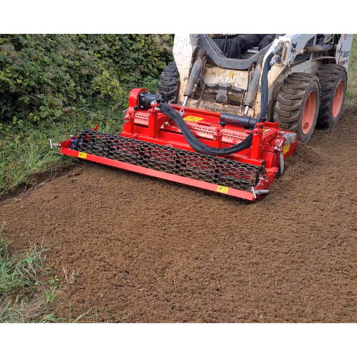 Rotadairon RDH Series Stone Buriers | Model RDH-52, RDH-60 & RDH-70 | Working Width 52", 60" & 70" | Hydraulic Flow Range 18.5–31.7 GPM | For Skid Steers