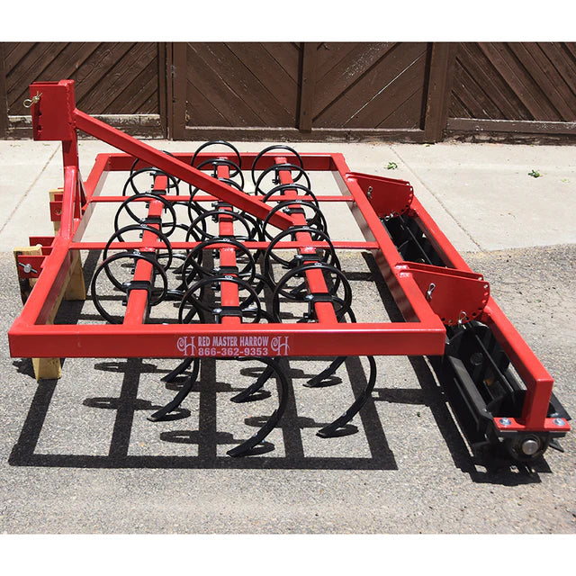Red Master Harrow | Junior | Mechanical Arena Drag | 10 ft Width | 28–30 HP | For Compact & Utility Tractors