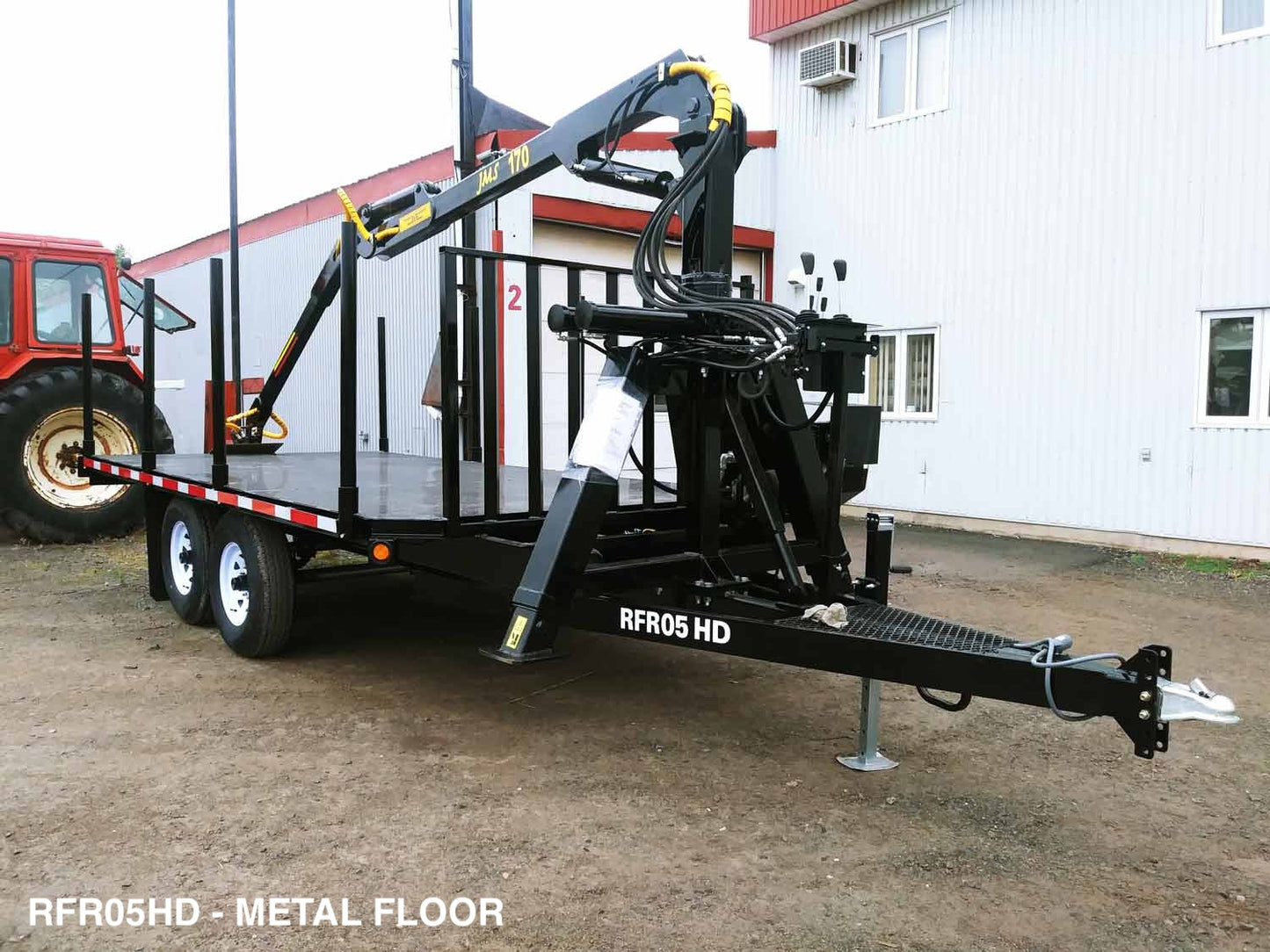 Machinerie AM Inc | "RFR" Series Road & Forestry Trailer | with coupler 2 5/16"/Goose Neck | GVWR 7700 lbs To 30000 lbs