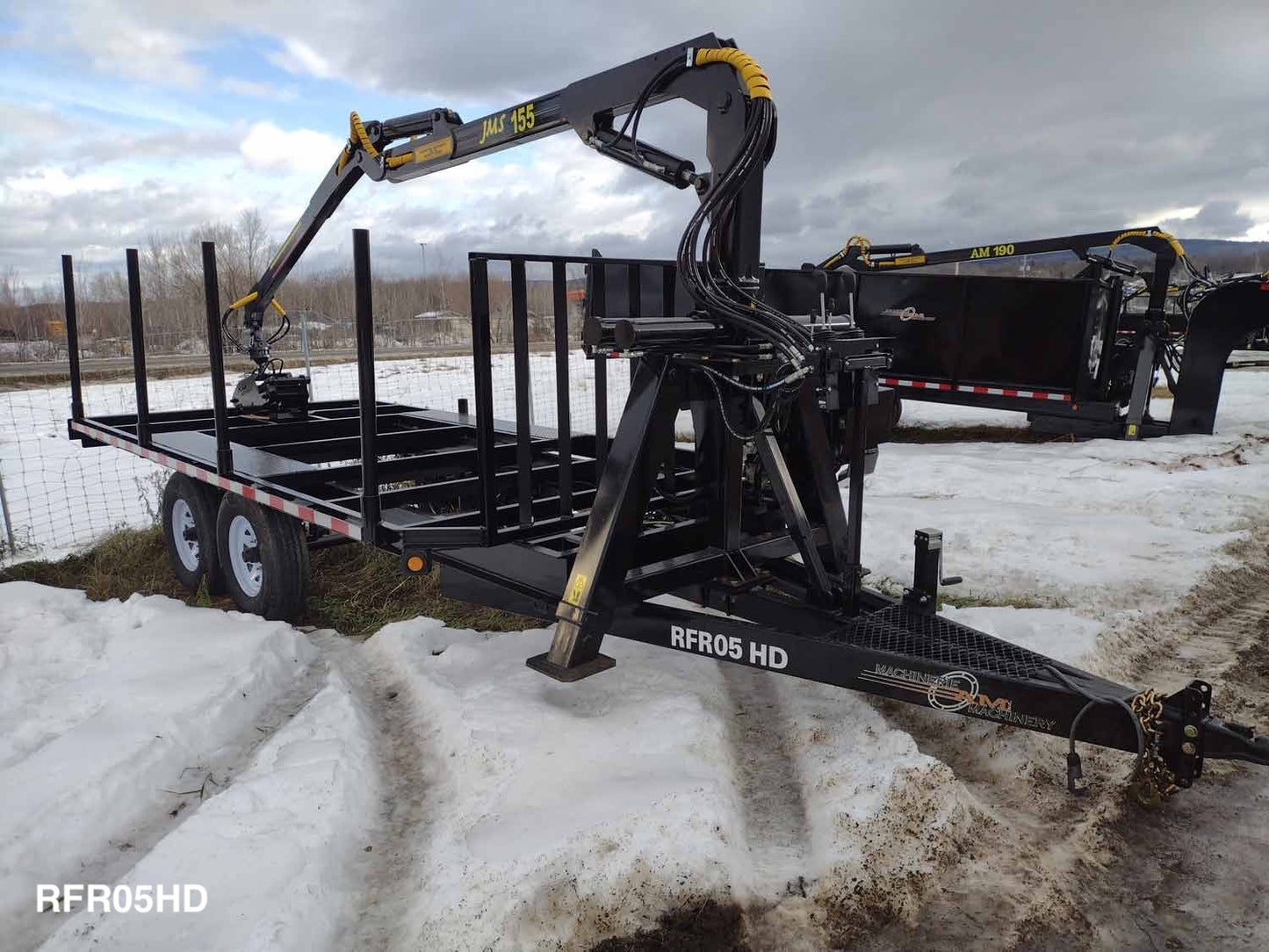 Machinerie AM Inc | "RFR" Series Road & Forestry Trailer | with coupler 2 5/16"/Goose Neck | GVWR 7700 lbs To 30000 lbs