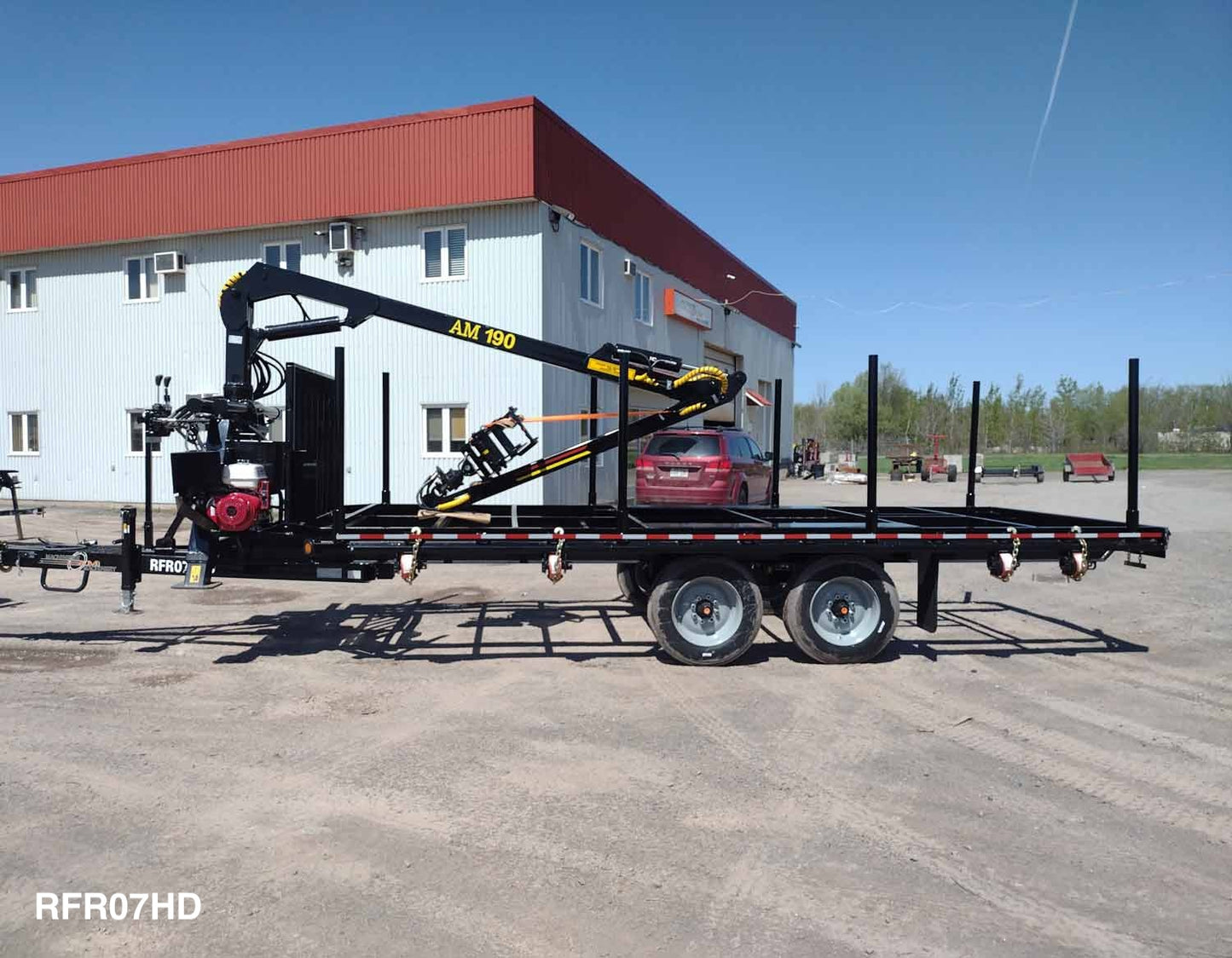 Machinerie AM Inc | "RFR" Series Road & Forestry Trailer | with coupler 2 5/16"/Goose Neck | GVWR 7700 lbs To 30000 lbs