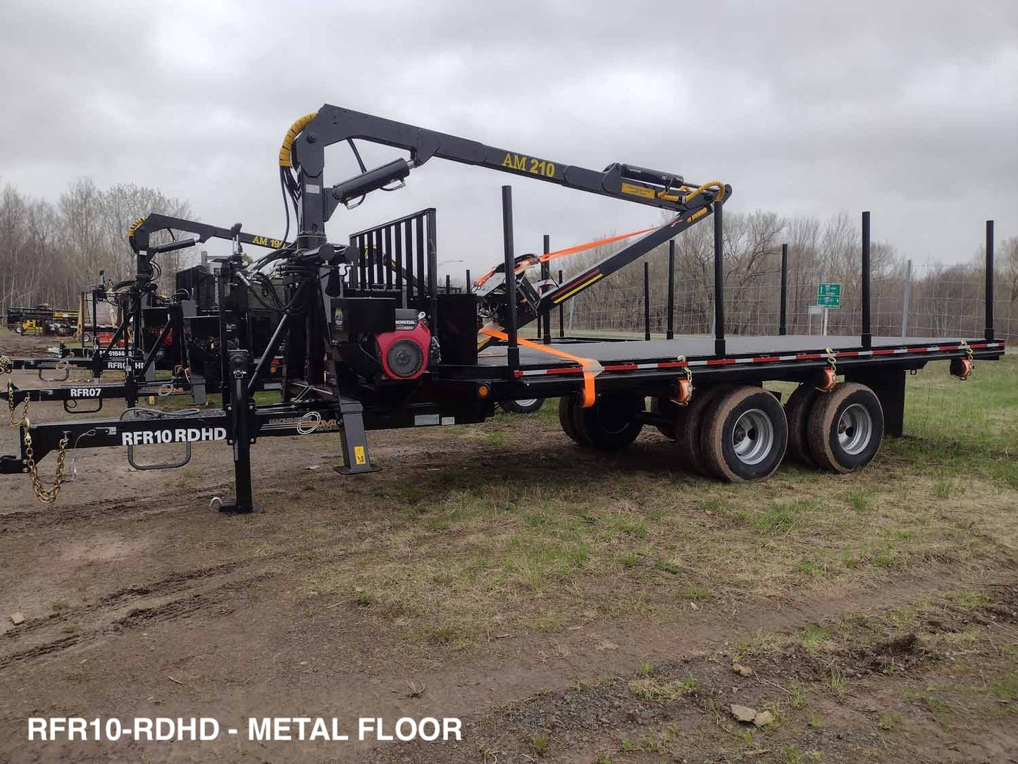 Machinerie AM Inc | "RFR" Series Road & Forestry Trailer | with coupler 2 5/16"/Goose Neck | GVWR 7700 lbs To 30000 lbs