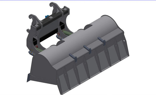 TAG High Tip Roll Out Bucket | Width 92"-144" | 1–18 cu yd Capacity | Machine Size 6 – 44 Tons | For Wheel Loaders