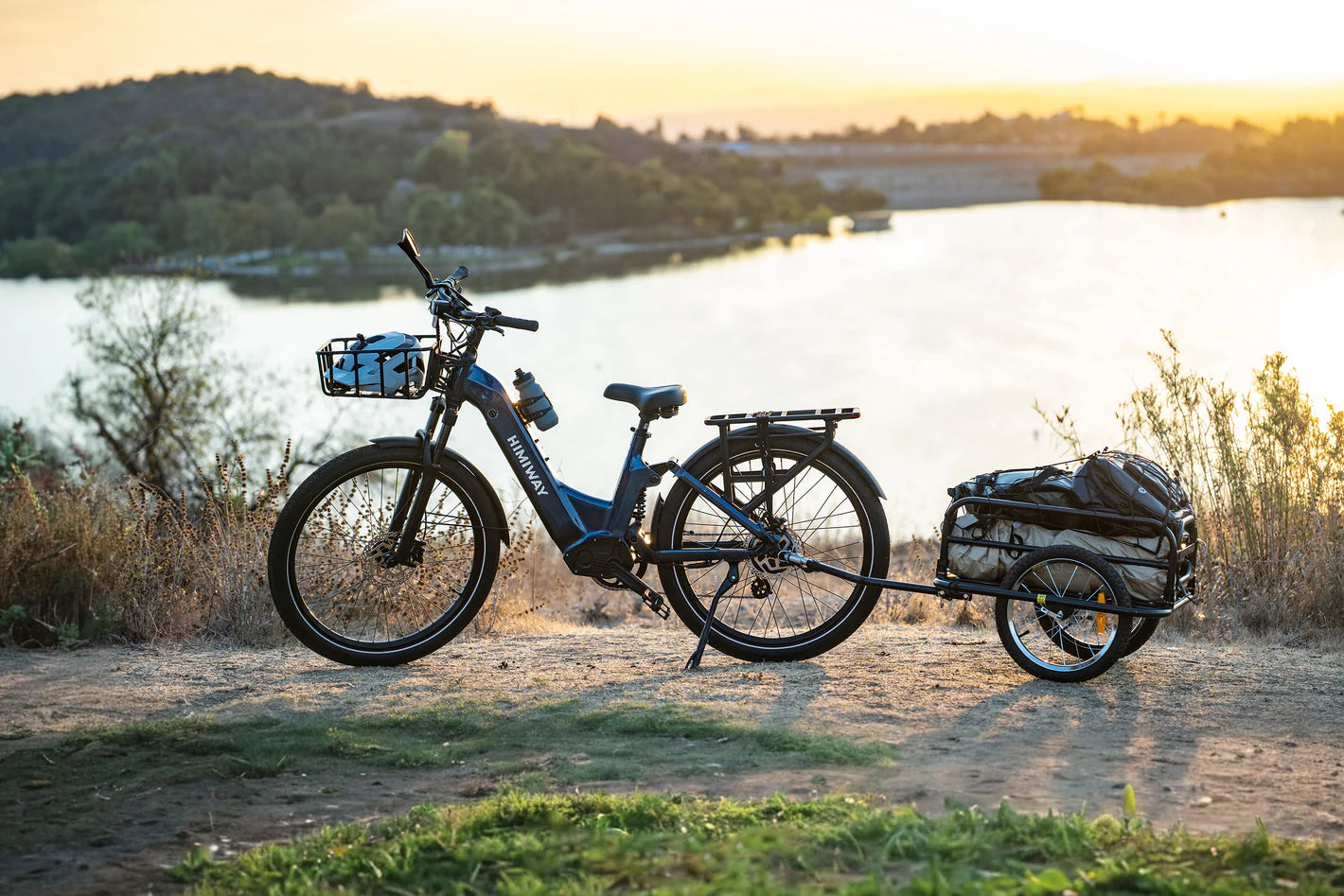 Himiway | Electric Bike | Model A7 Commuter | 27.5 x 2.4” Tires | 750W Hub Motor | 65 Mile Range | 400 lb Payload | Full Suspension Comfort | For Urban Comfort & All-Terrain Exploration