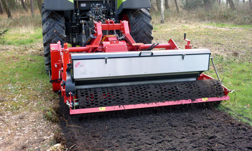 Rotadairon RX Series Super Heavy Duty Stone Burrier | Model RX 200 & RX 250 | Working Width 80.5" & 98" | Mesh, Iron & Rubber Roller | Horsepower 80-150 HP | For Tractors