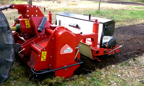 Rotadairon RX Series Super Heavy Duty Stone Burrier | Model RX 200 & RX 250 | Working Width 80.5" & 98" | Mesh, Iron & Rubber Roller | Horsepower 80-150 HP | For Tractors