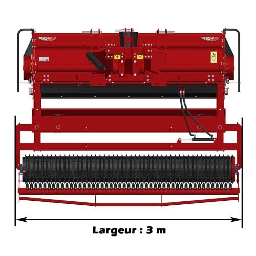 Rotadairon RX Series Super Heavy Duty Stone Burrier | Model RX 200 & RX 250 | Working Width 80.5" & 98" | Mesh, Iron & Rubber Roller | Horsepower 80-150 HP | For Tractors
