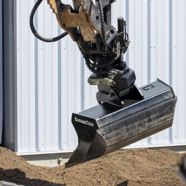 Ragnartech Tilt Rotator Series | TR-04, TR-06 & TR-08 Model | With Digging & Grading Buckets | For Kubota & Bobcat Excavators