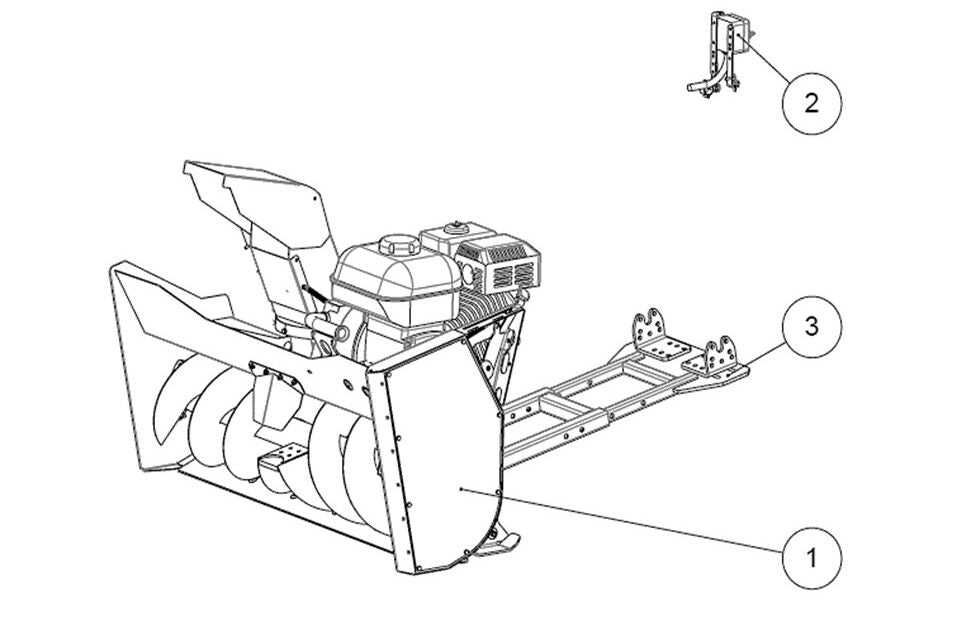 Rammy 48", 55" & 61" ATV Snowblower 120/140/155 Professional Series SERIES 420CC Engine | For ATV