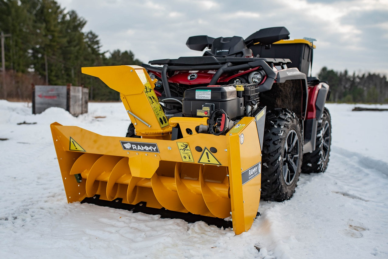 Rammy 48", 55" & 61" ATV Snowblower 120/140/155 Professional Series SERIES 420CC Engine | For ATV