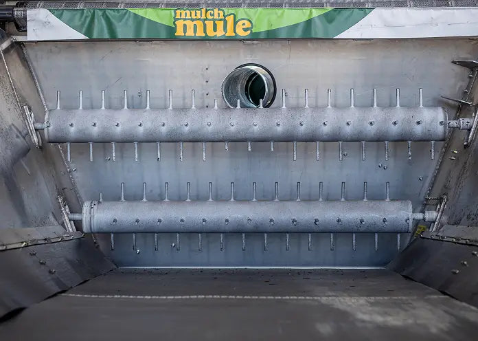 Mulch Mule | MM2BG Base Model | Billy Goat Leaf Vac & Wireless Remote | 24’4” Length | 15 Cu. Yd. Capacity | 8’ Width | For Bulk Material Delivery & Leaf Cleanup