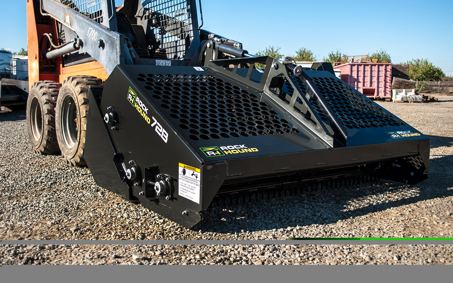 ROCKHOUND 72B LANDSCAPE RAKE FOR SKID STEER