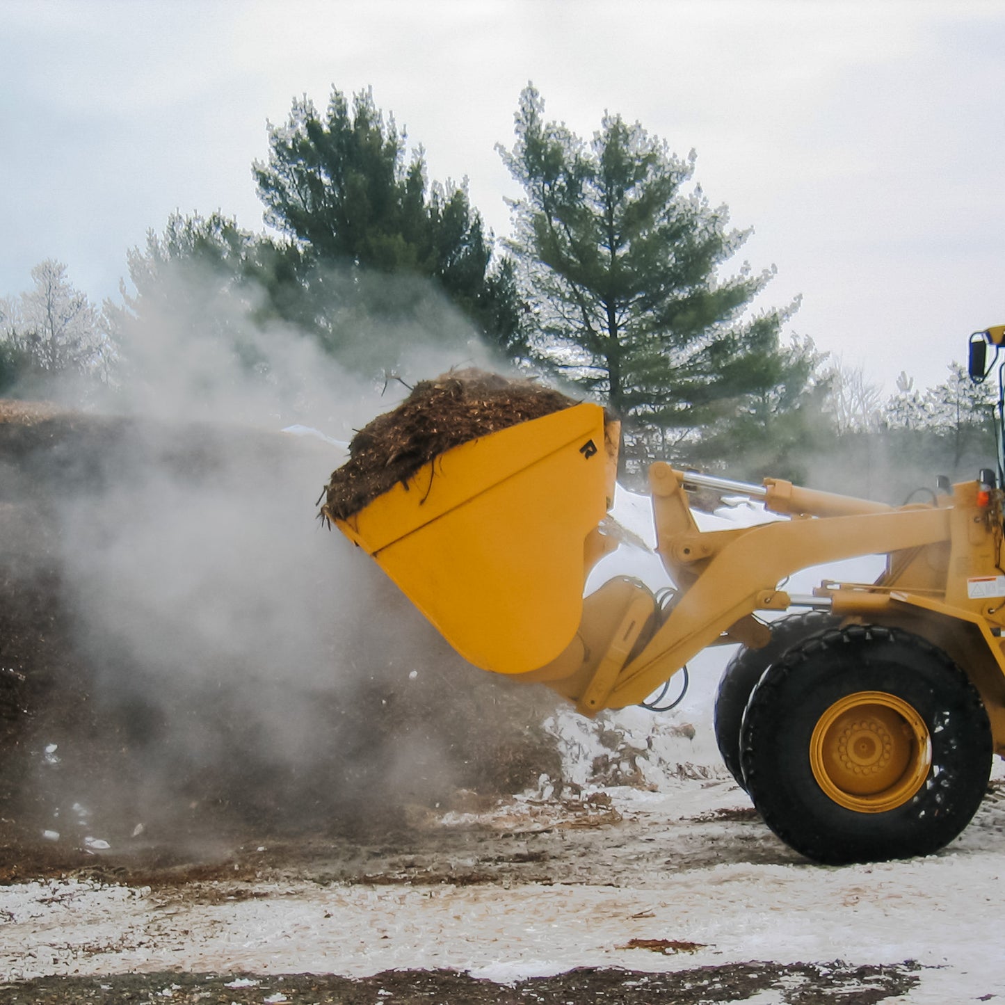 Rockland West Coast Rollout Bucket with Bolt-On Cutting Edges for Loader