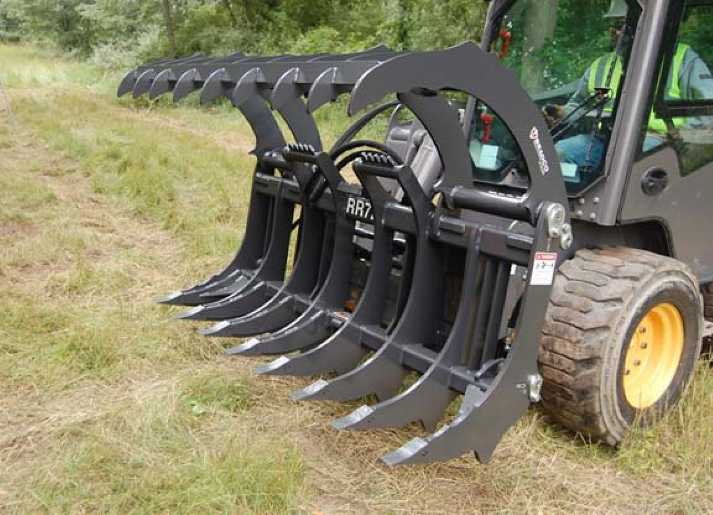 Paladin Root Rake Less Grapple | 78' Working Width | 60-100 HP | For Backhoe