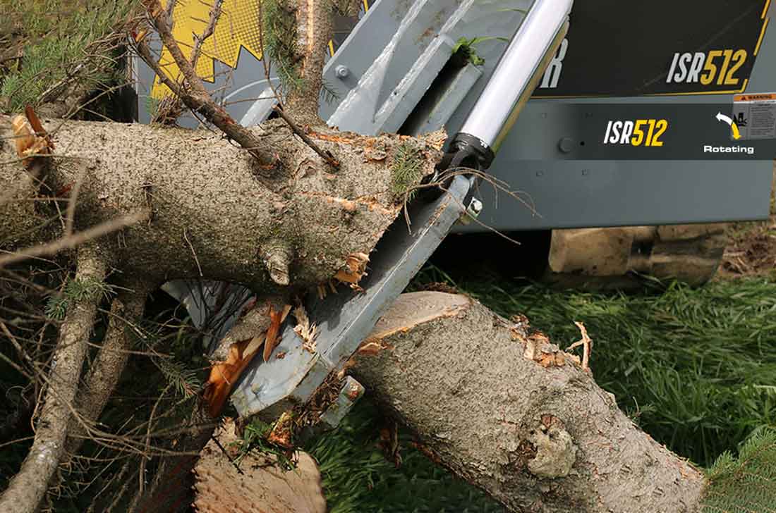 Baumalight Tree Shear With Buncher | Model ISH/ISR Series | Limb Cutting Size 10" & 12" | Hydraulic Flow 10 To 60 GPM | For Skid Steers