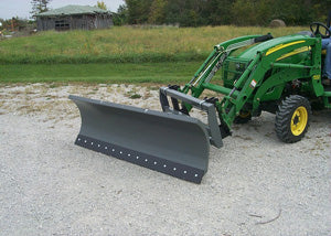 Worksaver | Snow Pusher Heavy Duty Snow Blade | Model 360070–360275 Series | Width 7.5' to 9' | Hydraulic or Manual Angle | Horsepower 50-100 HP | For Tractors