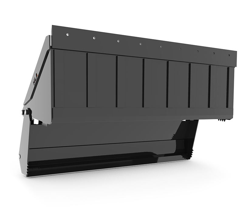 HLA Attachments | 4-in-1 Skid Steer Bucket | Models SBFNO66 To SBFNO84 | Widths 66" To 84" | Heaped Capacity Up To 17.7 cu.ft. | Hydraulic Flow Range 12-18 GPM |For Skid Steer