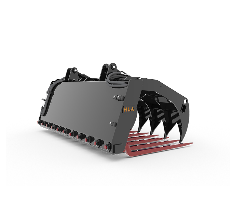 HLA Attachment Debris Brush Grapple Less Loader Mount | Model Grapple 66 To 96 | 66" To 96" Width | For Tractor